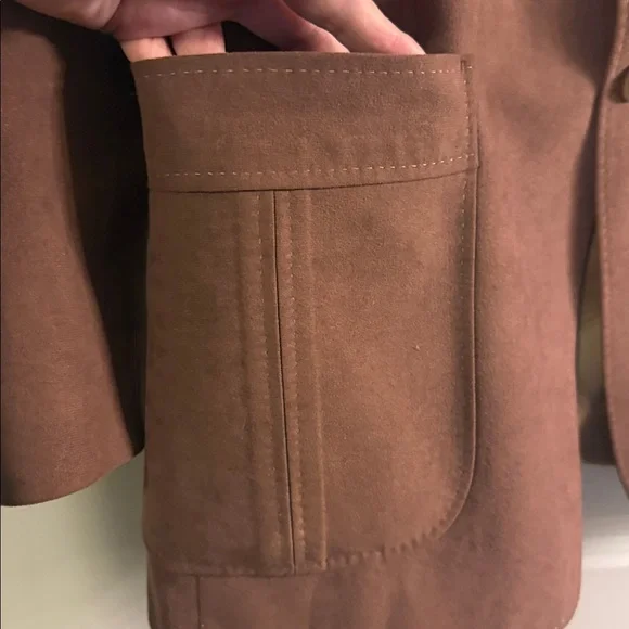 Men's Brown Blazer desert suede. vintage.